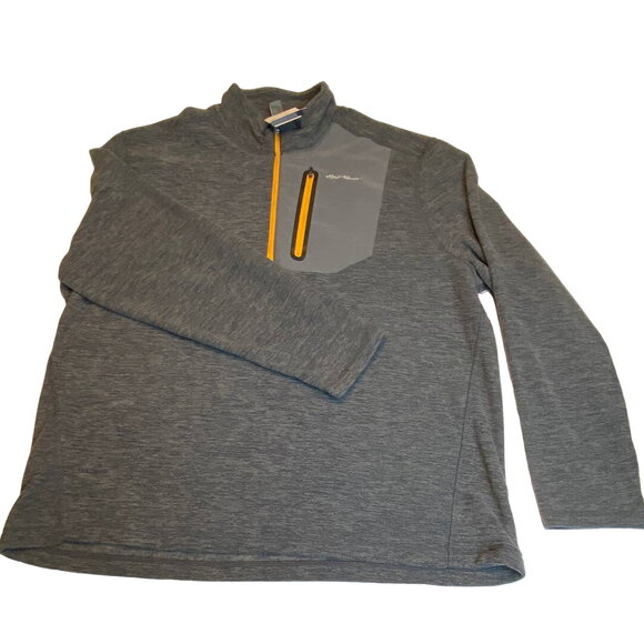 NEW Eddie Bauer Cloud Layer Pro Sports 1/4 Zip Pullover Top Men XXL Cinder Gray - Picture 3 of 5